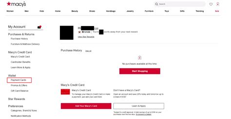 macys com wallet|macy's delete account.